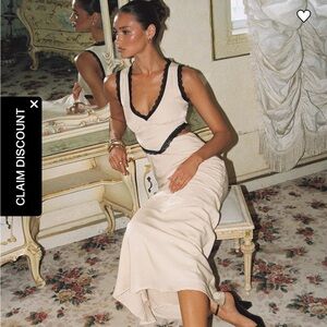 Princess Polly Keila Lace Trim Maxi Dress